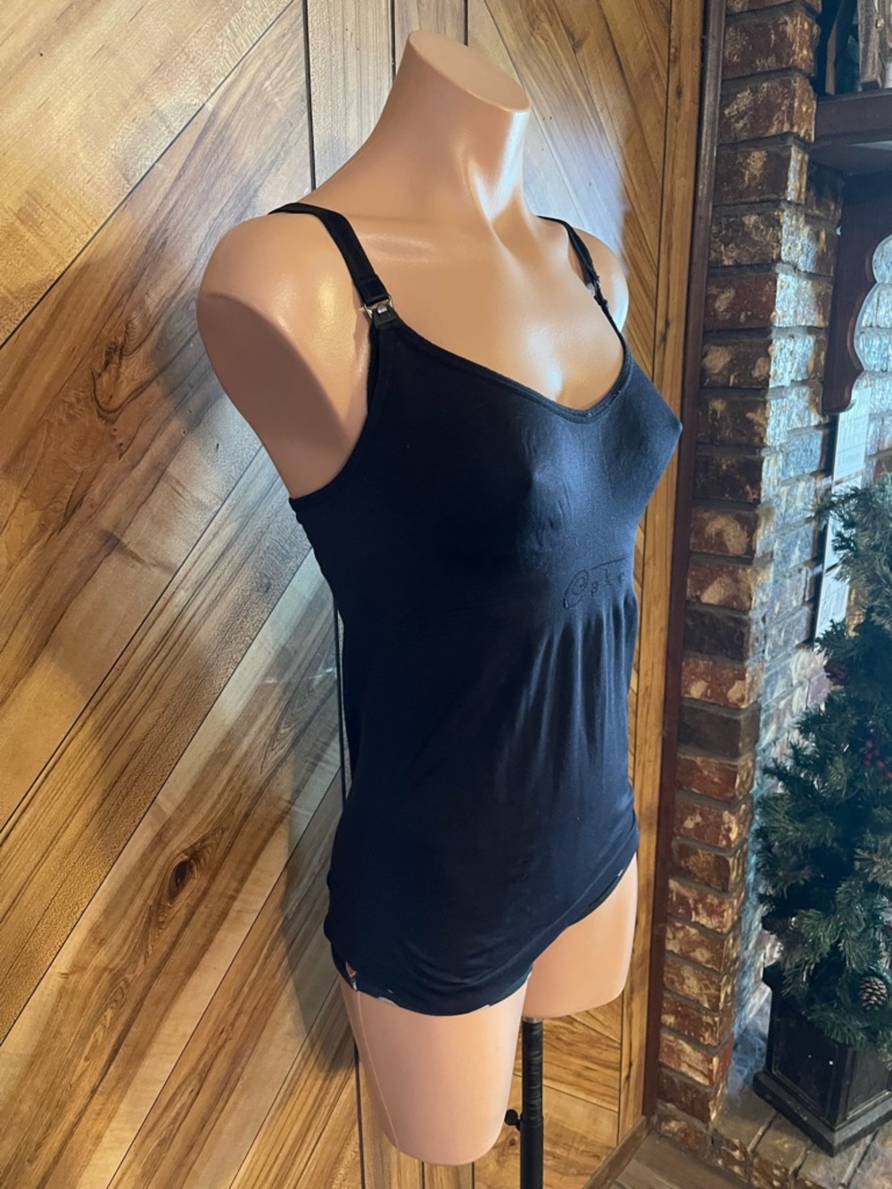 Cake Maternity Toffee Nursing Tank Top Black Shaping Seamless Cami View 5